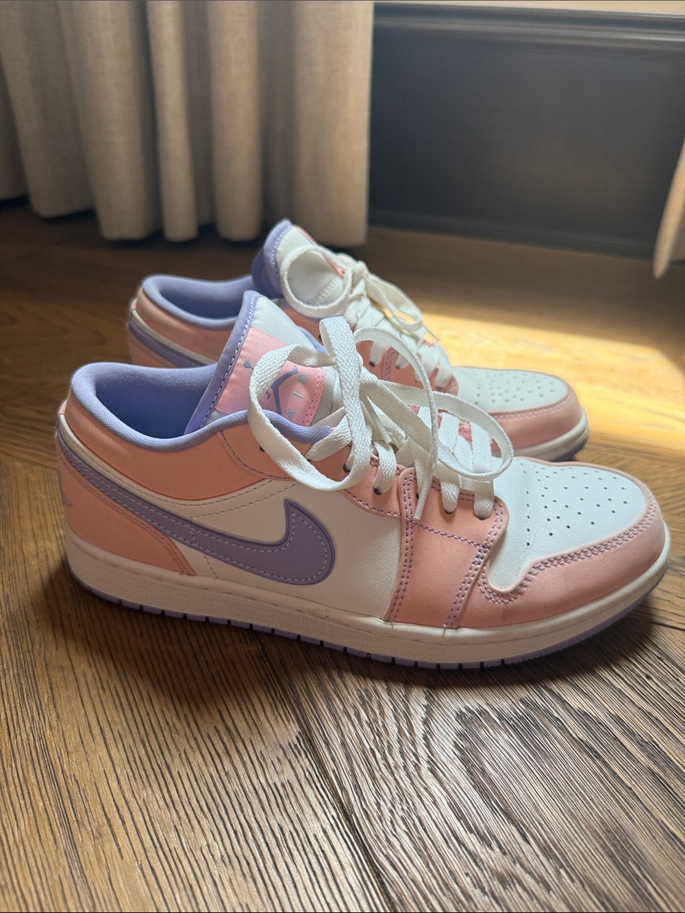 Nike Women’s Low-Top Sneakers in Pink, Lavender & White